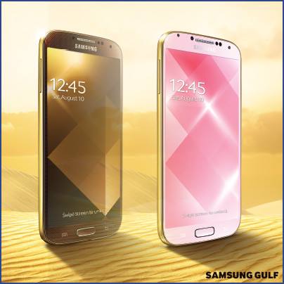 Samsung se met lui aussi à l&rsquo;or pour le Galaxy S4