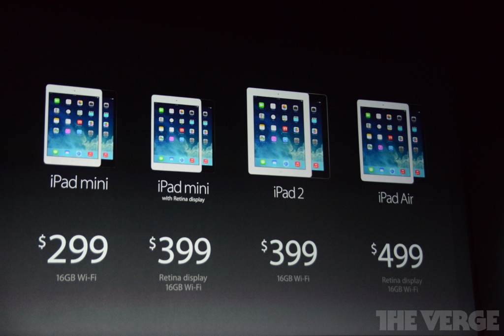Apple dévoile un iPad Air de 500g et un nouvel iPad mini