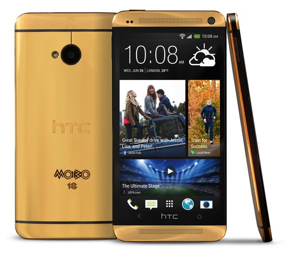 HTC dévoile à son tour un smartphone plaqué or