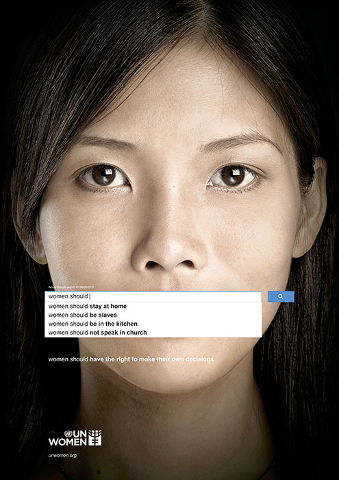 Le sexisme sur Internet dénoncé par l&rsquo;ONU, via Google Suggest