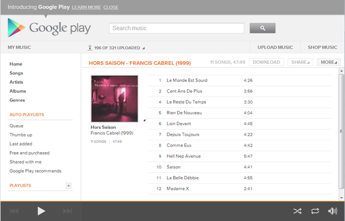 Google Play Music arrive sur iOS