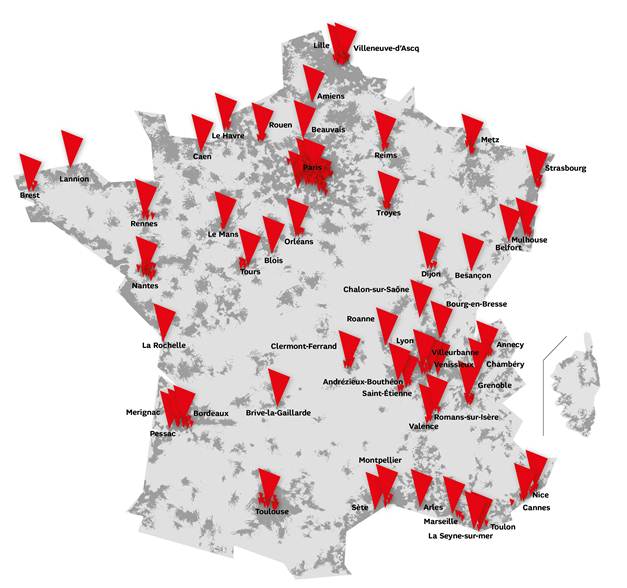 SFR étend sa 4G à plusieurs villes de province et Ile-de-France