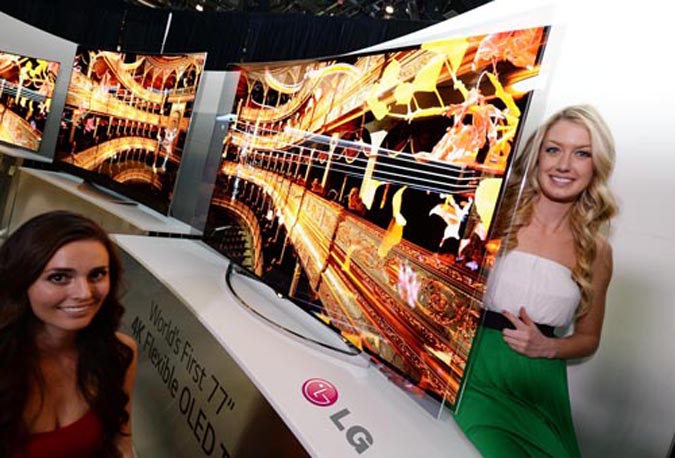 LG annonce un téléviseur OLED à écran souple