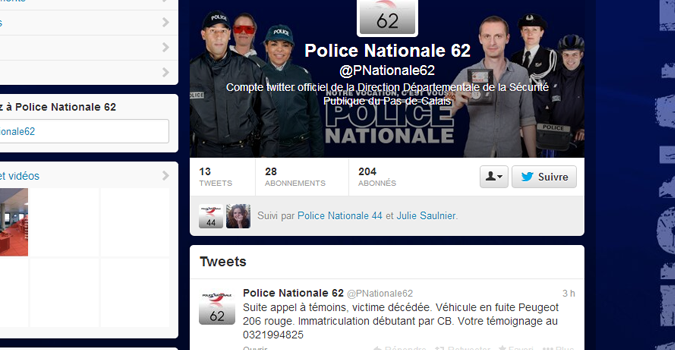 La Police ouvre des comptes Twitter pour la police locale