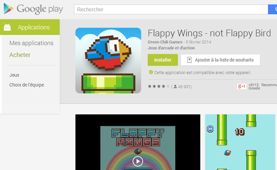 Flappy Bird supprimé par son créateur qui ne supportait plus le succès