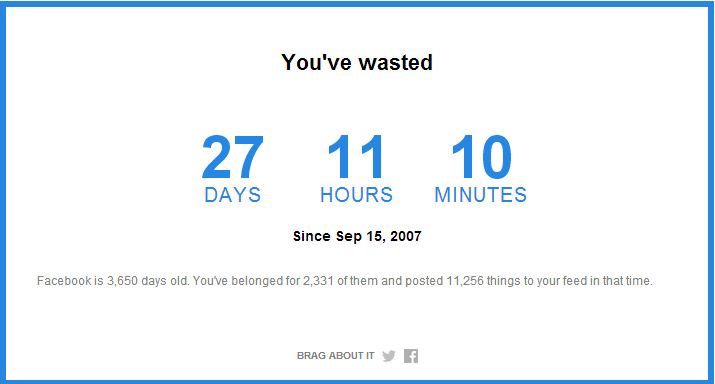 Un site révèle le temps que vous avez passé sur Facebook
