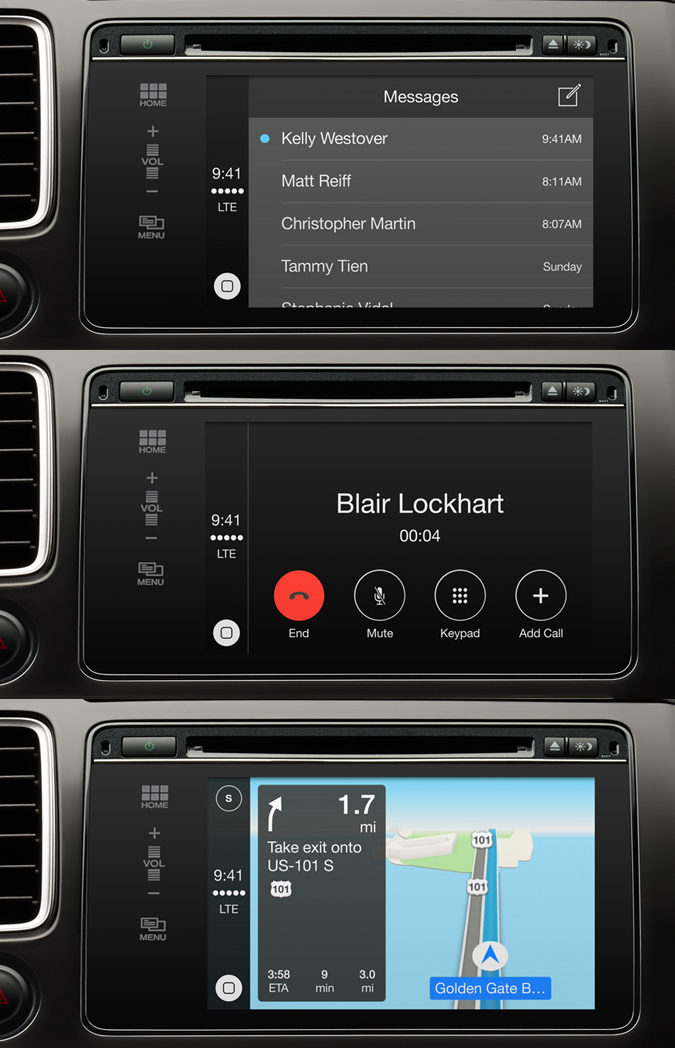 Apple officialise CarPlay avec Ferrari, Mercedes, Honda, Hyundai&#8230;