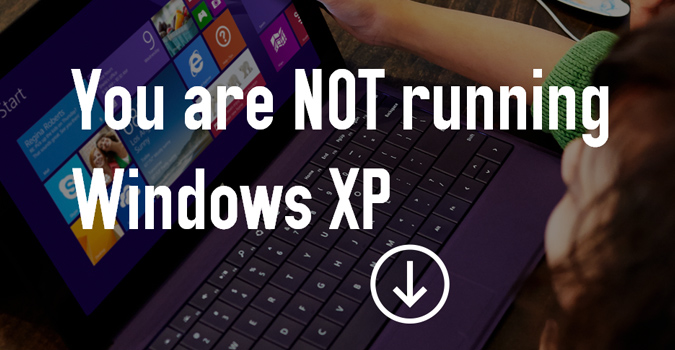 Etes-vous sous Windows XP ? Cliquez-ici pour le savoir