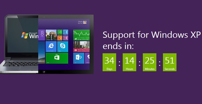 Fin de Windows XP : les utilisateurs prévenus à l&rsquo;écran par Microsoft