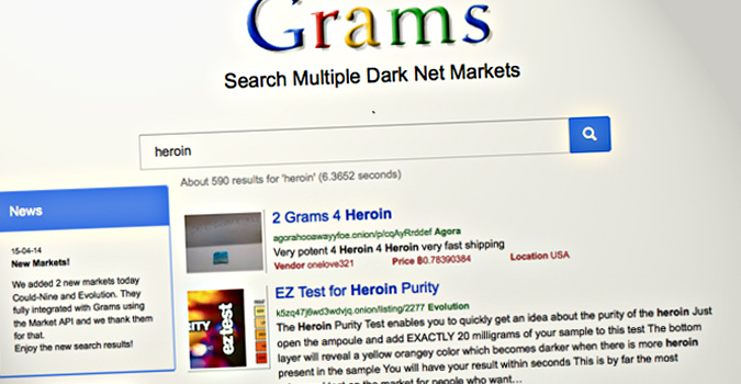 Grams, un clone de Google pour chercher drogue ou armes à feu