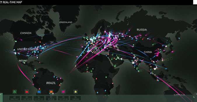 Kaspersky publie une carte des menaces&#8230; et promeut ses produits