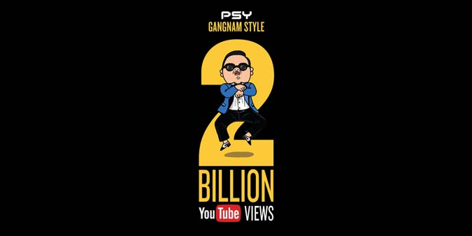 Gangnam Style atteint 2 milliards de vues sur YouTube