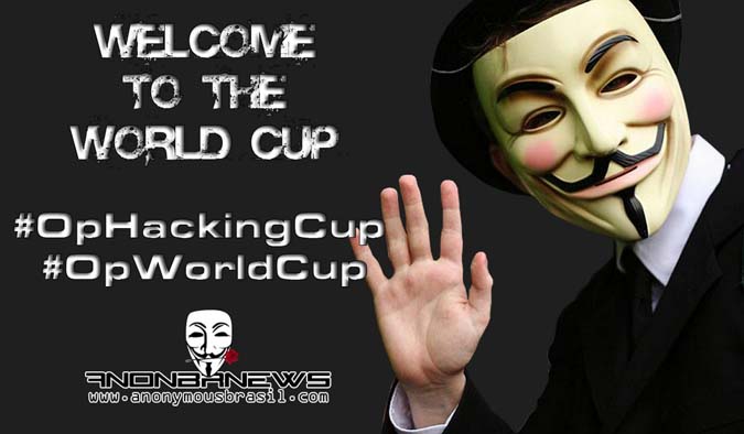 Anonymous passe à l&rsquo;attaque contre la coupe du monde au Brésil