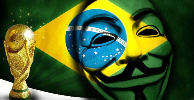 La Coupe du monde Brésil 2014 menacée par Anonymous