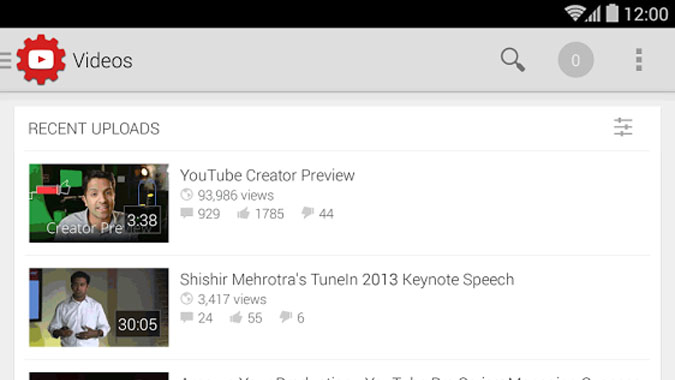 YouTube Creator Studio, une appli pour gérer son compte YouTube