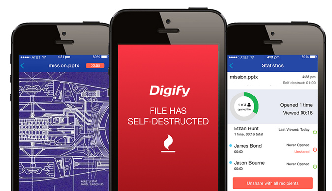 Digify, un Snapchat pour documents confidentiels