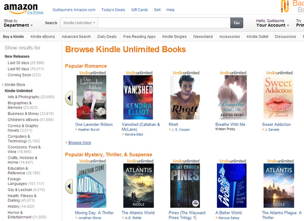 Amazon ouvre Kindle Unlimited, son Netflix du livre