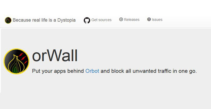 orWall, une app Android qui utilise TOR et bloque le trafic en dehors