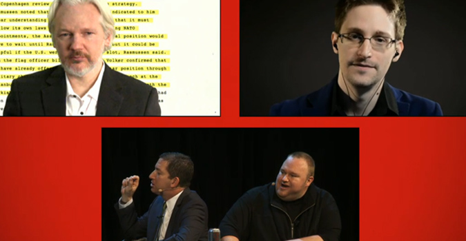 Snowden, Assange et Kim Dotcom réunis pour renverser les élections