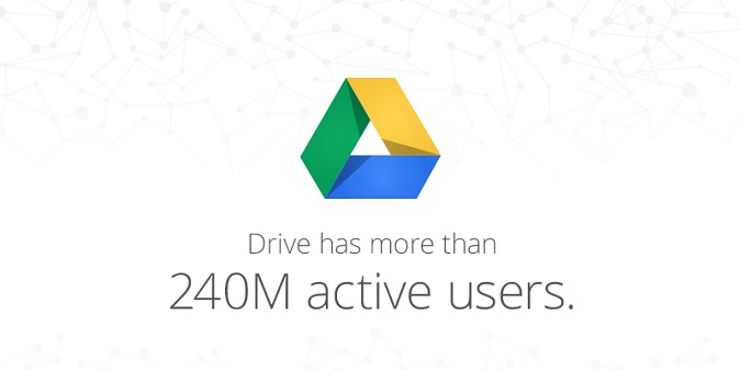 Google Drive revendique plus de 240 millions d&rsquo;usagers actifs