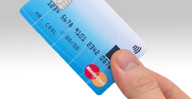 MasterCard prépare une carte NFC avec lecteur d&#8217;empreintes digitales