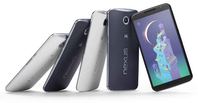 Le Nexus 6 officialisé par Google, avec Android Lollipop