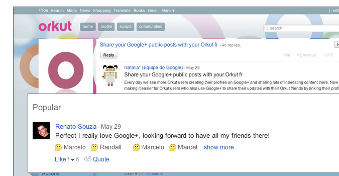 Google tire un trait sur Orkut