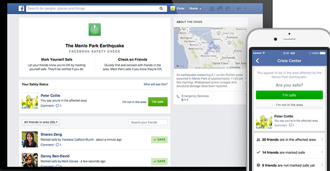 Avec Safety Check, Facebook permettra de rassurer ses amis