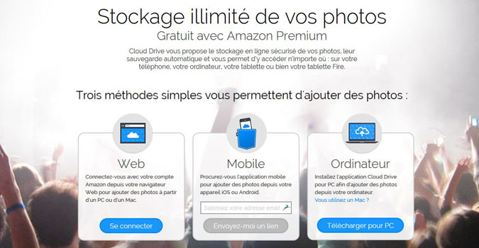 Amazon autorise le stockage illimité des photos pour les clients Premium