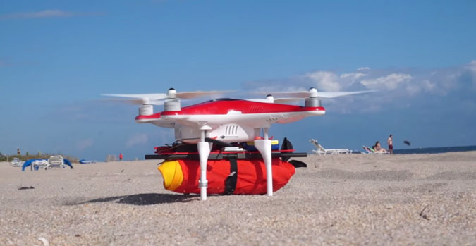 Un drone secouriste pour sauver les nageurs de la noyade