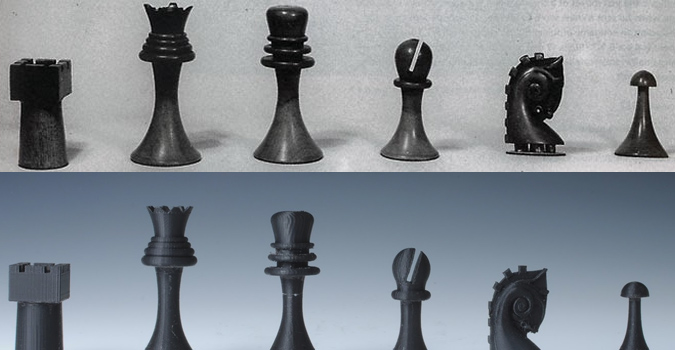 Le jeu d&rsquo;échecs de Marcel Duchamp est privé d&rsquo;impression 3D