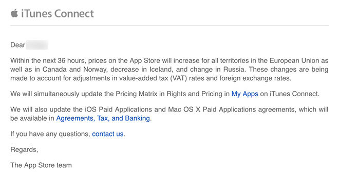 App Store : le prix des applications augmente