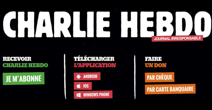Charlie Hebdo disponible sur iOS, Android et Windows