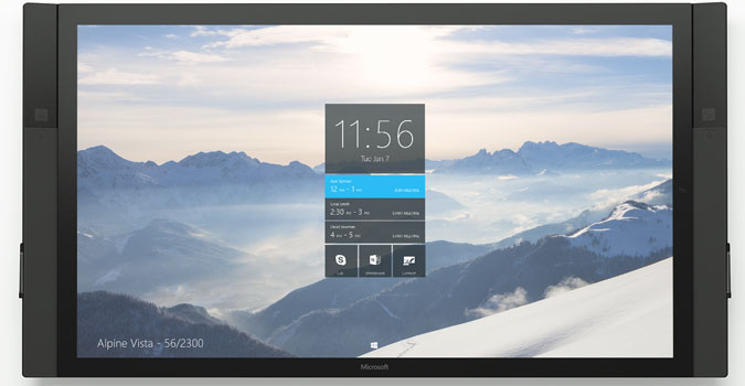 Surface Hub : Microsoft dévoile une tablette immense