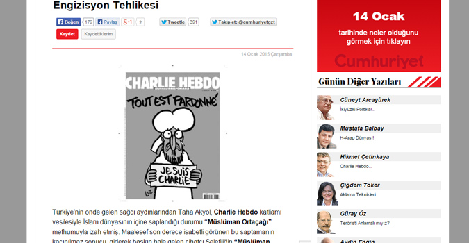 La justice turque ordonne la censure du dernier Charlie Hebdo sur Internet