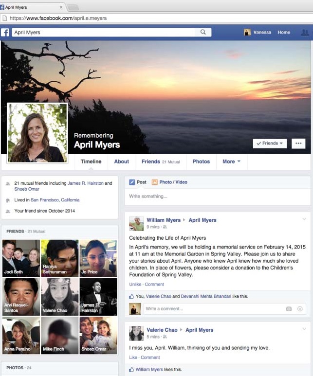Facebook vous permet de léguer votre profil en cas de mort