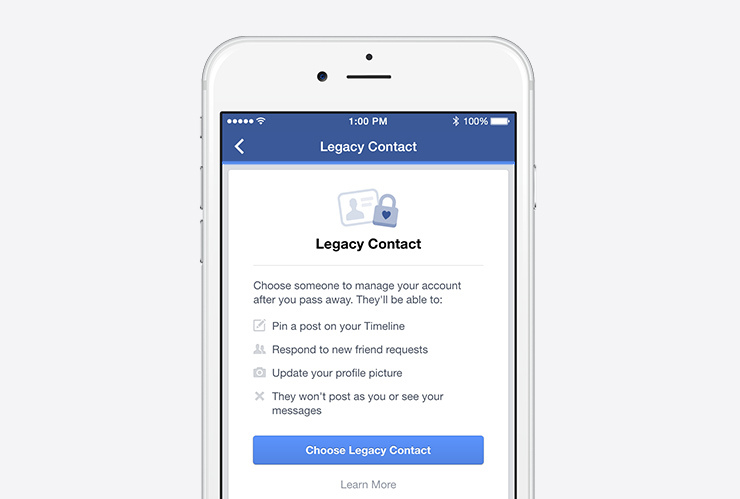 Facebook vous permet de léguer votre profil en cas de mort