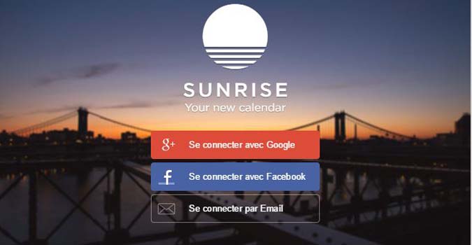 Microsoft s&rsquo;offre Sunrise, une application de gestion de calendrier