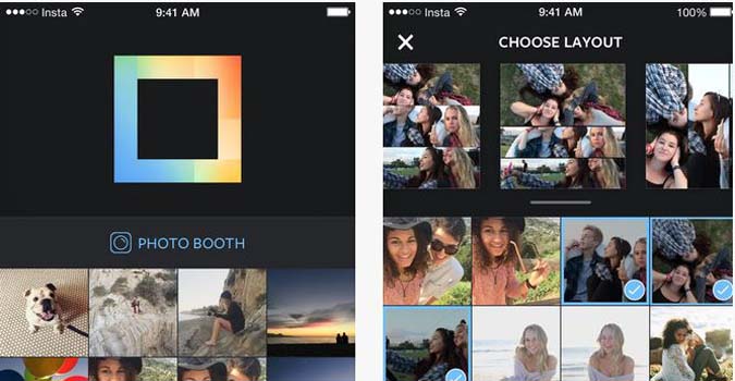 Instagram lance Layout, pour combiner des images entre elles