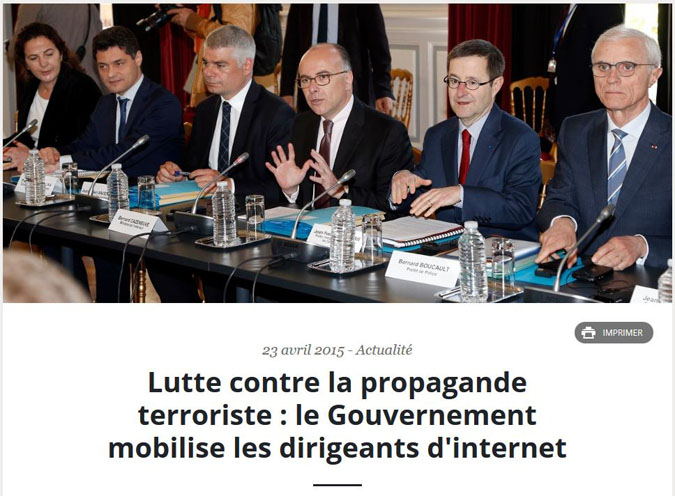 Le Gouvernement croit avoir rencontré « les dirigeants d&rsquo;Internet »