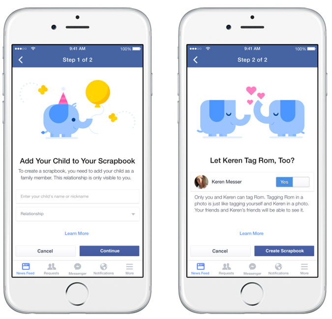 Facebook facilite le partage des photos de votre bébé
