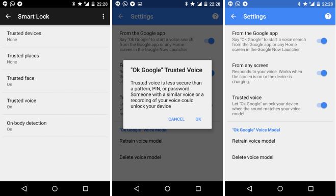 Android : le déverrouillage du mobile avec la voix arrive