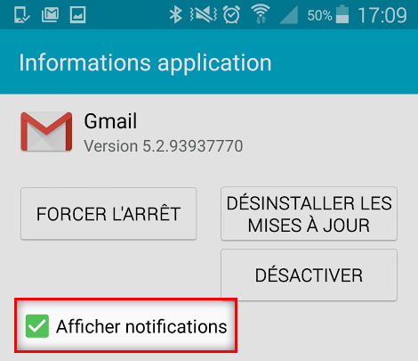 Comment désactiver les notifications dans Android 5.0 Lollipop
