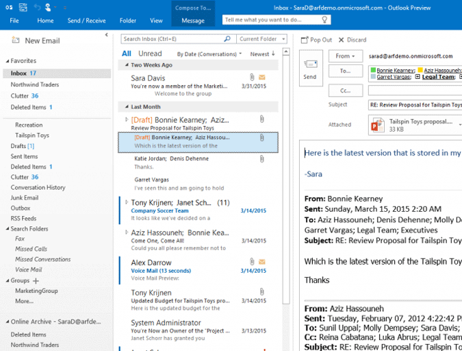 microsoft office 2016 outlook