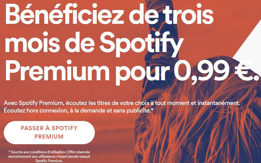 Pourquoi Spotify propose 3 mois Premium à 0,99 euro