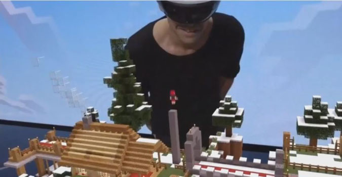 Minecraft sur HoloLens : un couple impressionnant