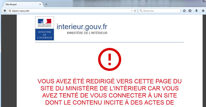 36 sites internet bloqués en France. Lesquels et pourquoi ? Mystère.