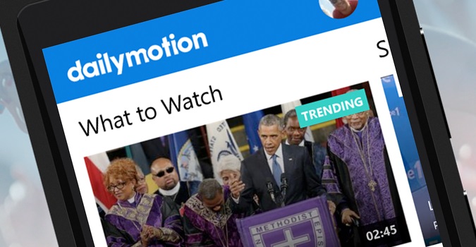 Dailymotion rénove son application sur Windows Phone