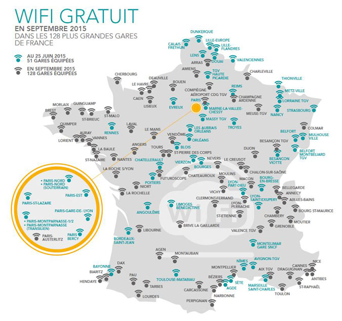 Le WiFi se démocratise dans les gares de la SNCF