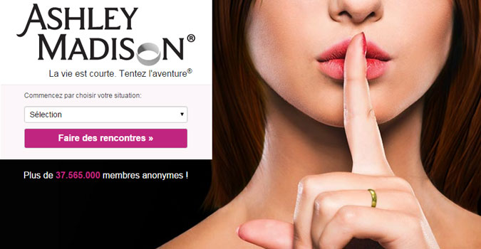 AshleyMadison.com : 10 Go de données d'infidèles en ligne ! - Numerama